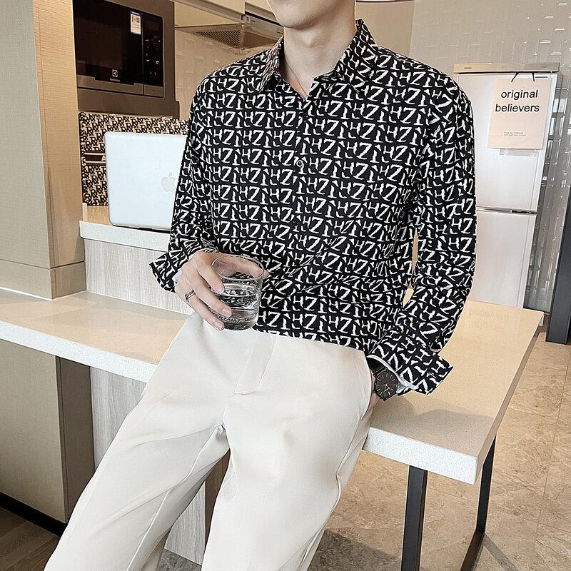 Men' Casual Shirts Light Luxury For Men' 2022 Autumn Long Sleeve Shirt Fashion Loose Streetwear Korean Tops Social Party Men ClothesMe, Black
Men' Casual Shirts Light Luxury For Men' 2022 Autumn Long Sleeve Shirt Fashion Loose Streetwear Korean Tops Social Party Men ClothesMe, Black