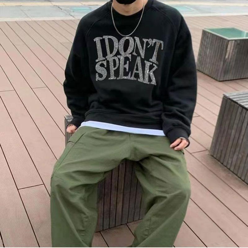 Men's T-Shirts Couples Autumn Long Sleeve Hoodies Fashion Brand Letter Rhinestone Loose Sweatshirts For Men And Women Casual Streetwear Tops, Gray2
Men's T-Shirts Couples Autumn Long Sleeve Hoodies Fashion Brand Letter Rhinestone Loose Sweatshirts For Men And Women Casual Streetwear Tops, Gray2