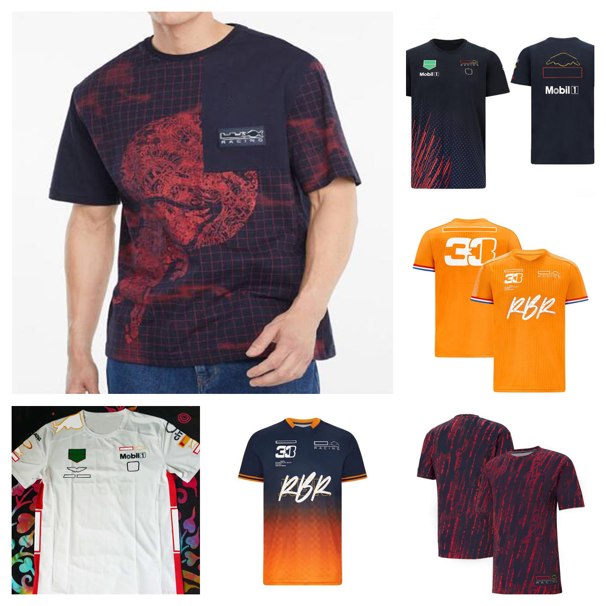 New summer F1 formula one short-sleeved shirt 2022 quick-drying top with the same custom
New summer F1 formula one short-sleeved shirt 2022 quick-drying top with the same custom