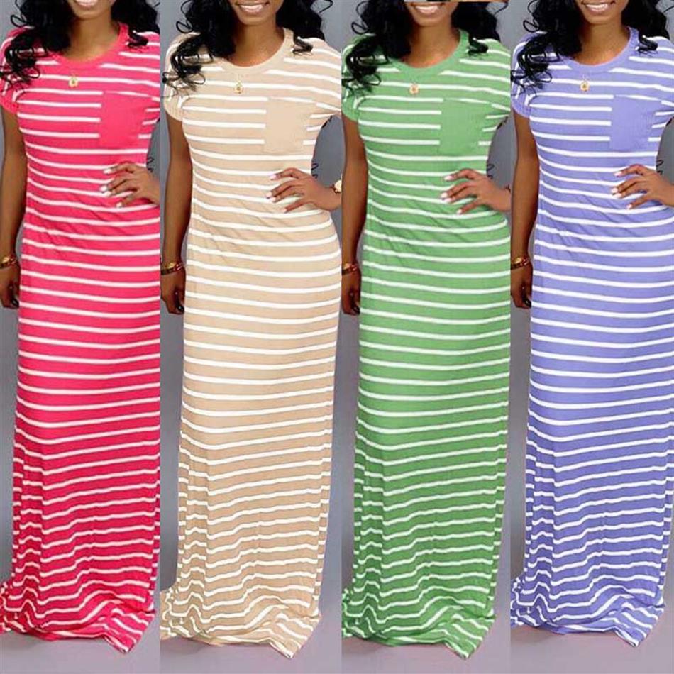 Women Summer Vintage Boho Striped Long Maxi Evening Party Beach Dress Casual Short Sleeve O Neck Sundress Women clothes292Q
Women Summer Vintage Boho Striped Long Maxi Evening Party Beach Dress Casual Short Sleeve O Neck Sundress Women clothes292Q