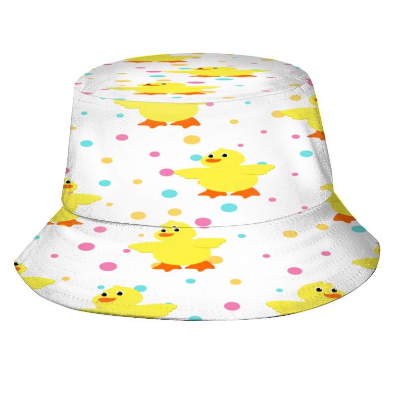Berets Cute Ducks With Polka Dot Bucket Hat Summer Hats Fisherman Foldable Women Men Sunscreen Shade Caps, Black 3
Berets Cute Ducks With Polka Dot Bucket Hat Summer Hats Fisherman Foldable Women Men Sunscreen Shade Caps, Black 3