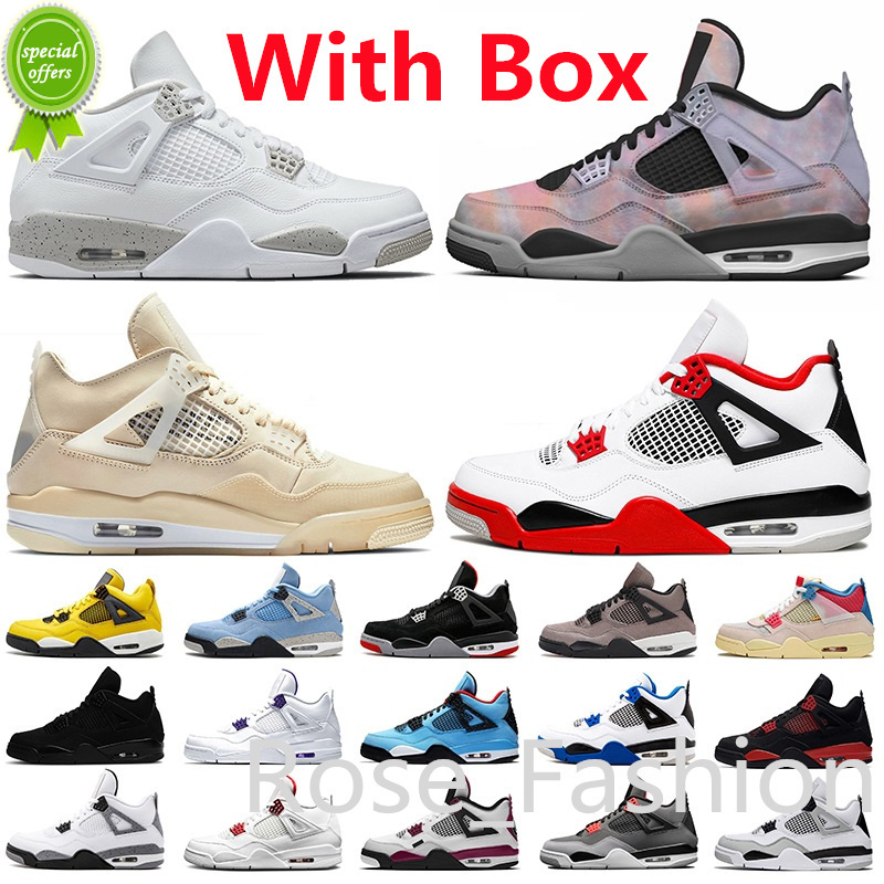 2022 with Box 4 Black Military Cat Infrared Fire Red Mens Basketball Shoes Cement University Unc Thunder White Oreo Zen Master Bred 4s Shimmer, Customize
2022 with Box 4 Black Military Cat Infrared Fire Red Mens Basketball Shoes Cement University Unc Thunder White Oreo Zen Master Bred 4s Shimmer, Customize