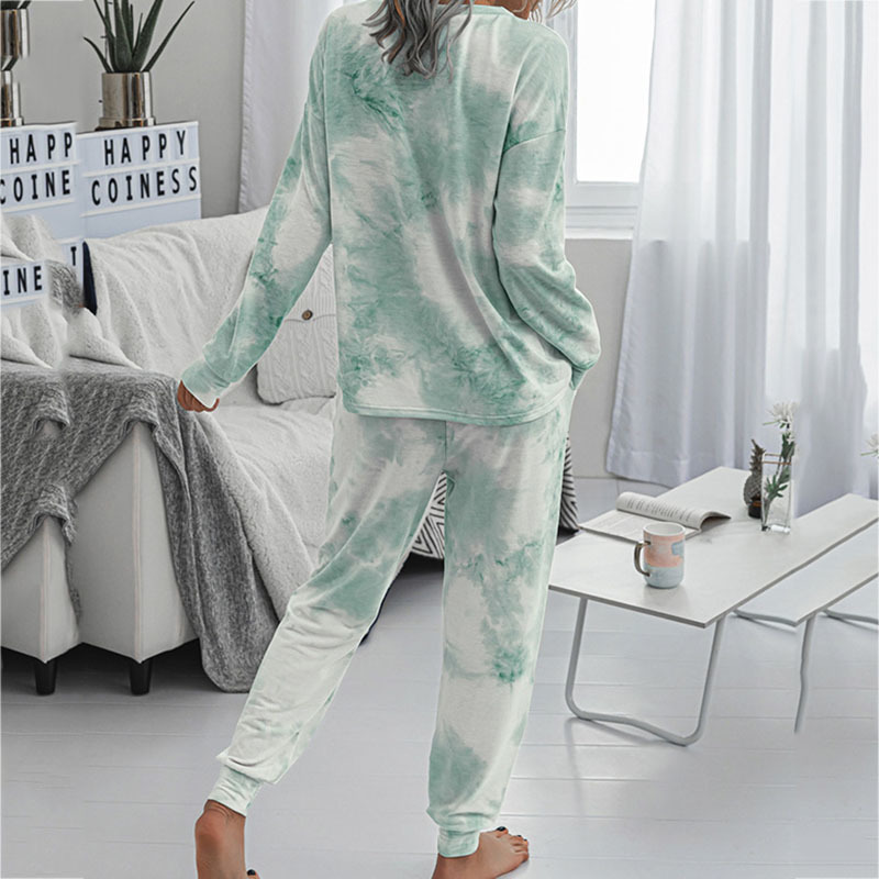 Women's Autumn Winter Pajamas Set Pajama For Women Sets 2 Pieces Sleepwear Long Sleeve Trousers Outdoor Home Clothes Suit 220329