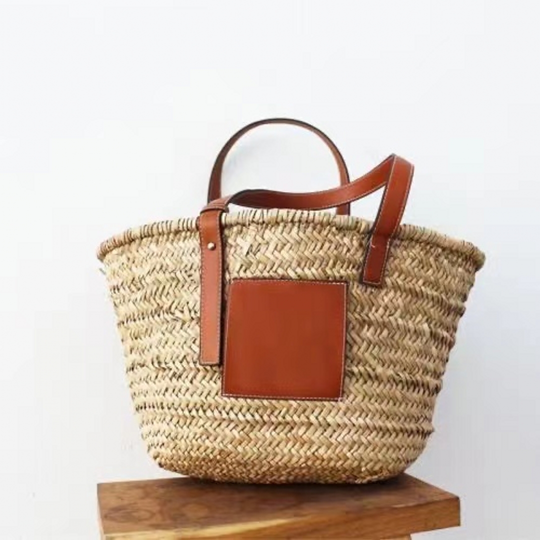 2022 summer new straw bag handbag Hawaii beach bag Bali food basket messenger bags large medium and small
