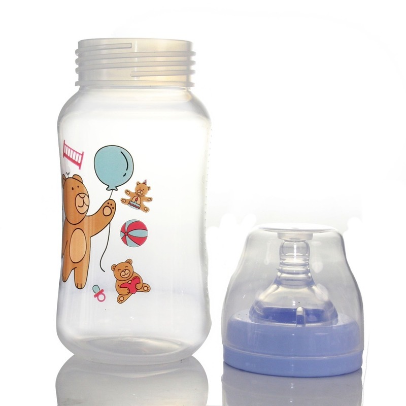320mL born Children Infant Baby Boy Girl Wide Mouth PP Feeding Bottle Drinking Water Breast-like Feeling 220512