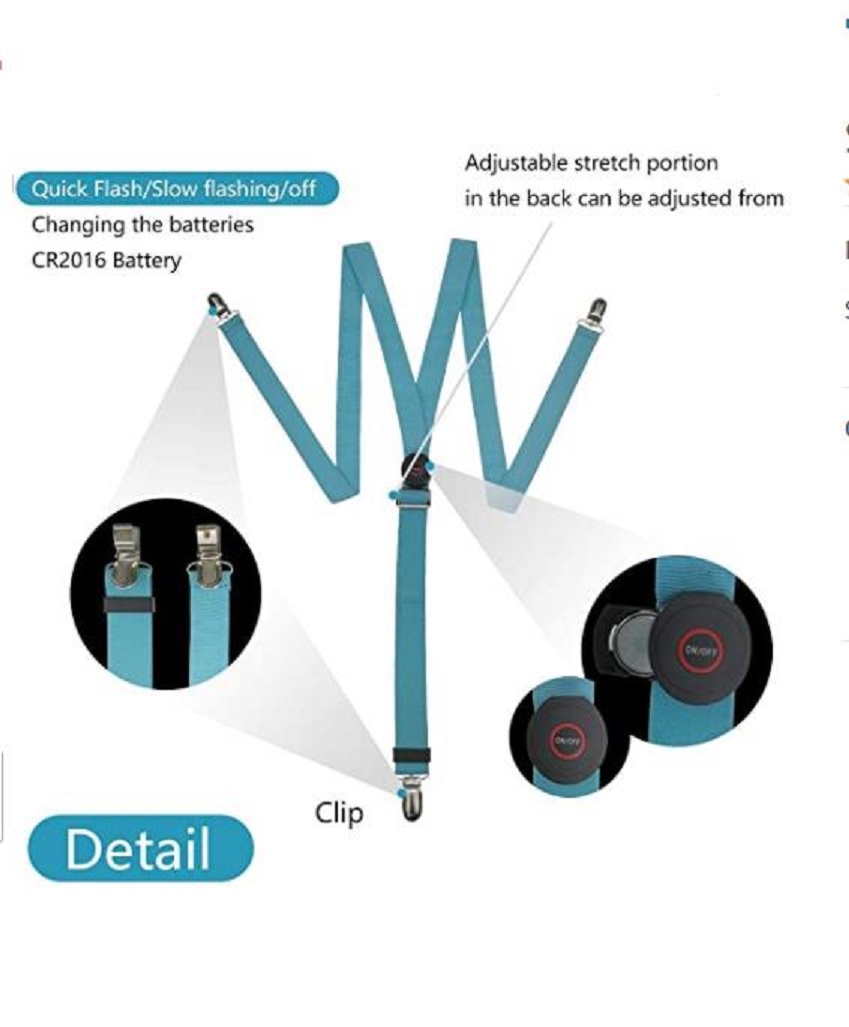 Led Light Up Suspenders Adjustable Party Glowing Y Shape Pants Straps with Stong Event Supplies Night Club Props for Adults Kids5158067