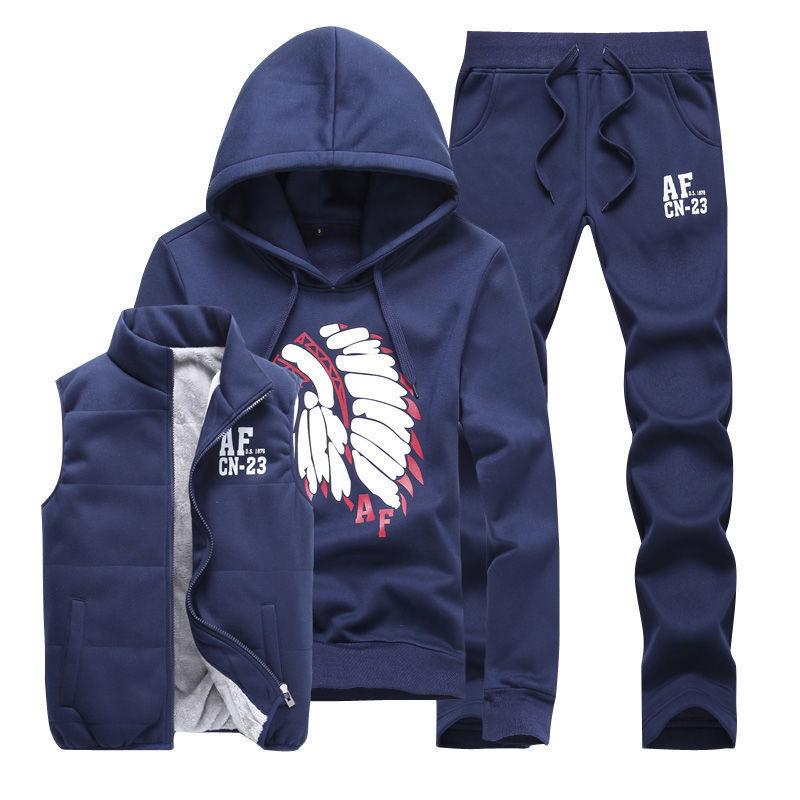 Men' Tracksuits Winter Mens Set Fleece Vest Hoodie Pants Streetwear Fashion Casual Track Suit Men Clothing 3PCS Sweat TracksuitMen, Grey
Men' Tracksuits Winter Mens Set Fleece Vest Hoodie Pants Streetwear Fashion Casual Track Suit Men Clothing 3PCS Sweat TracksuitMen, Grey