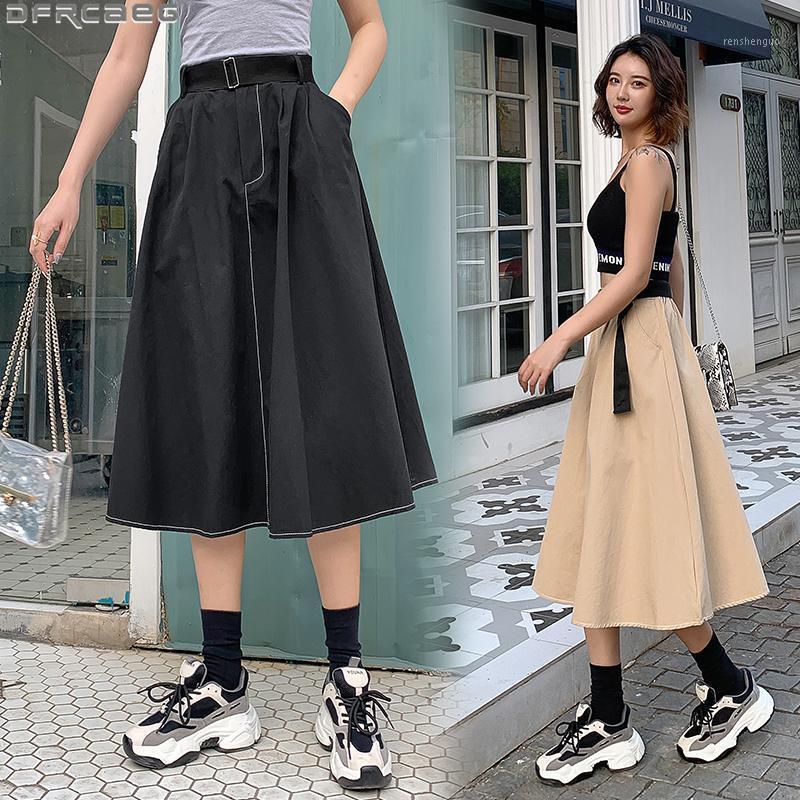 Skirts Streetwear Harajuku Long For Women Elegant Elastic High Waist Maxi Skirt Black Khaki Army Green With Belt Cargo
Skirts Streetwear Harajuku Long For Women Elegant Elastic High Waist Maxi Skirt Black Khaki Army Green With Belt Cargo