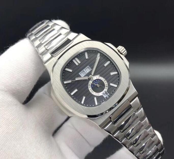 18 Colors High Quality Watches 5726 Mechanical Automatic Men Watch Moon Phase 24H Stainless Steel All Functions Work 40.5mm