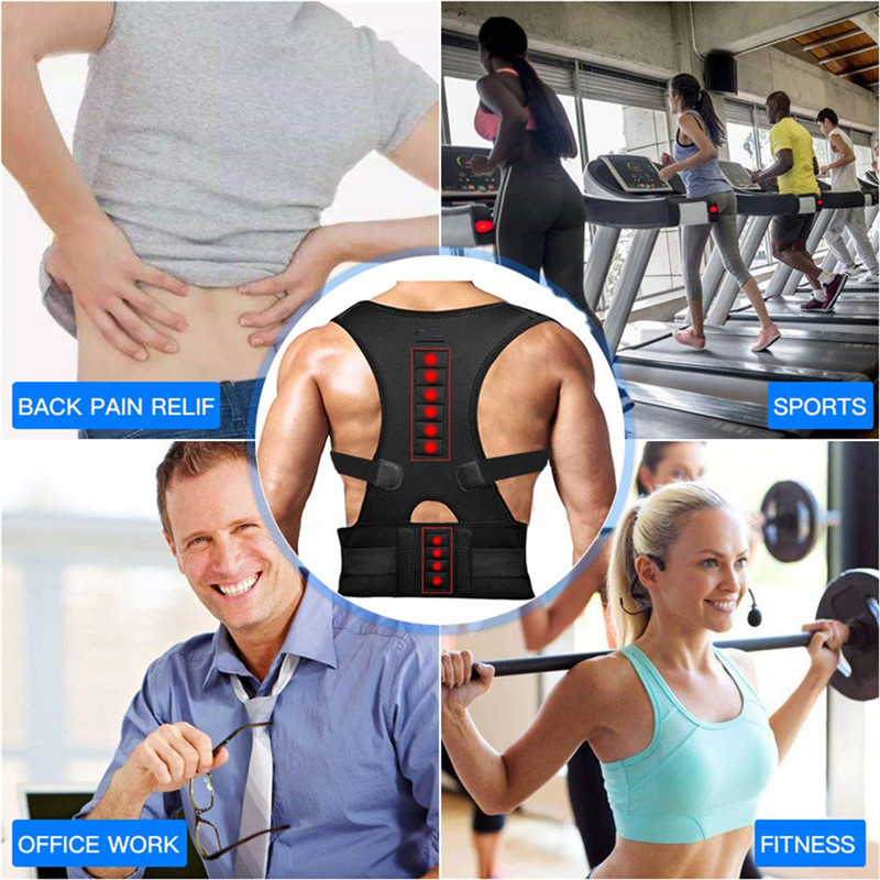 Magnetic Posture Corrector Brace Supporter Shoulder Back Support Belt Menwomen Braces And Support Belt Shoulder Posture 220816