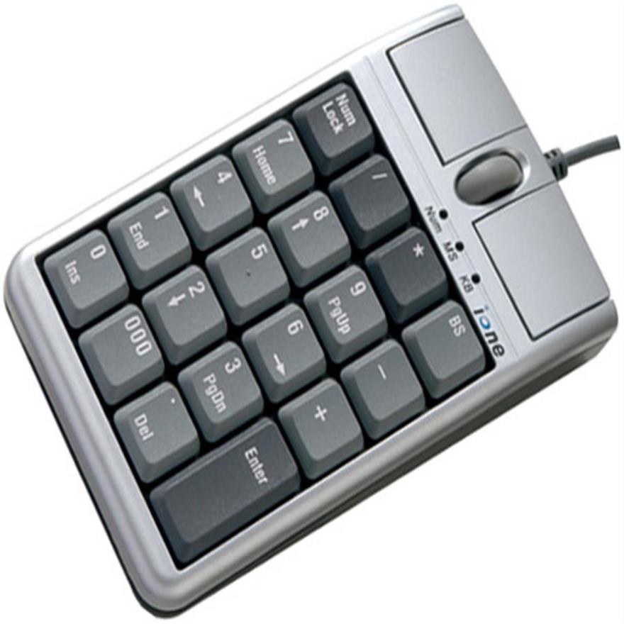 Original 2 in iOne Scorpius N4 Optical Mouse USB KeypadWired 19 Numerical Keypad with Mouse and Scroll Wheel for fast data entry1