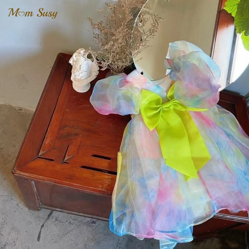 Fashion Baby Girl Princess Tie Dye Dress Puff Sleeve Infant Toddler Big Bow Vestido Party Birthday Prom Gowns Baby Clothes 17Y 220614
Fashion Baby Girl Princess Tie Dye Dress Puff Sleeve Infant Toddler Big Bow Vestido Party Birthday Prom Gowns Baby Clothes 17Y 220614