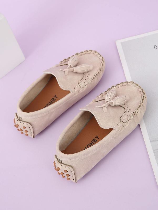 Boys Wingtip Detail Tassel Decor Loafers SHE