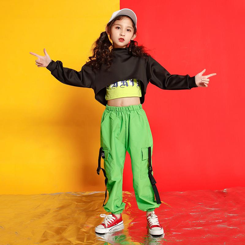 Stage Wear Children Cropped Sweatshirt Shirt Casual Pants Hip Hop Clothing Clothes Jazz Dance Costume For Girls Ballroom Dancing StreetwearS
Stage Wear Children Cropped Sweatshirt Shirt Casual Pants Hip Hop Clothing Clothes Jazz Dance Costume For Girls Ballroom Dancing StreetwearS
