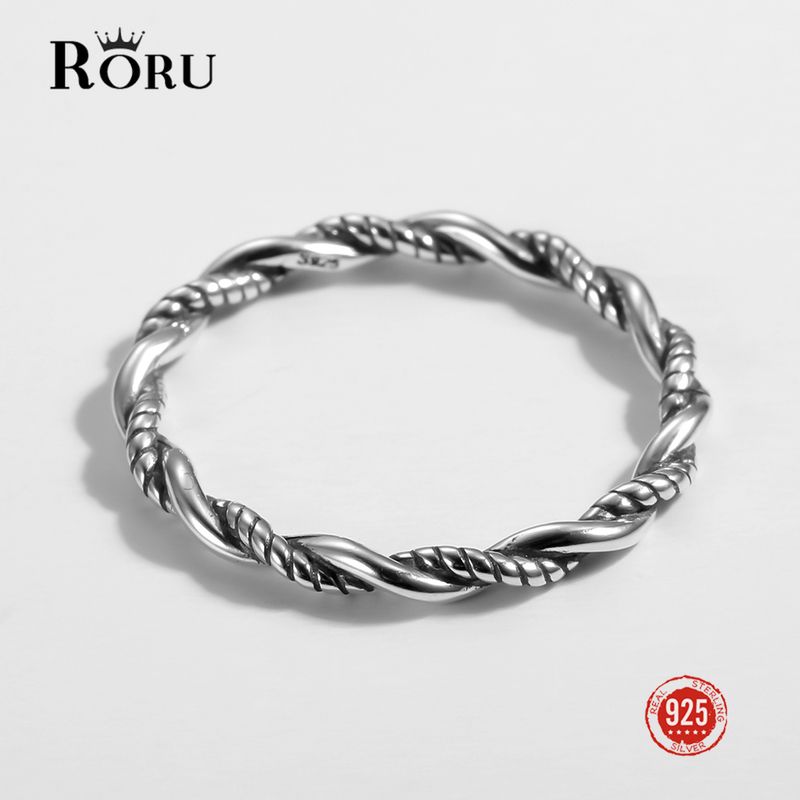 925 Sterling Silver Oxidized Rings Double Twisted Rope Ring Fine Jewelry Gift for Women Fashion Personality 220716
925 Sterling Silver Oxidized Rings Double Twisted Rope Ring Fine Jewelry Gift for Women Fashion Personality 220716