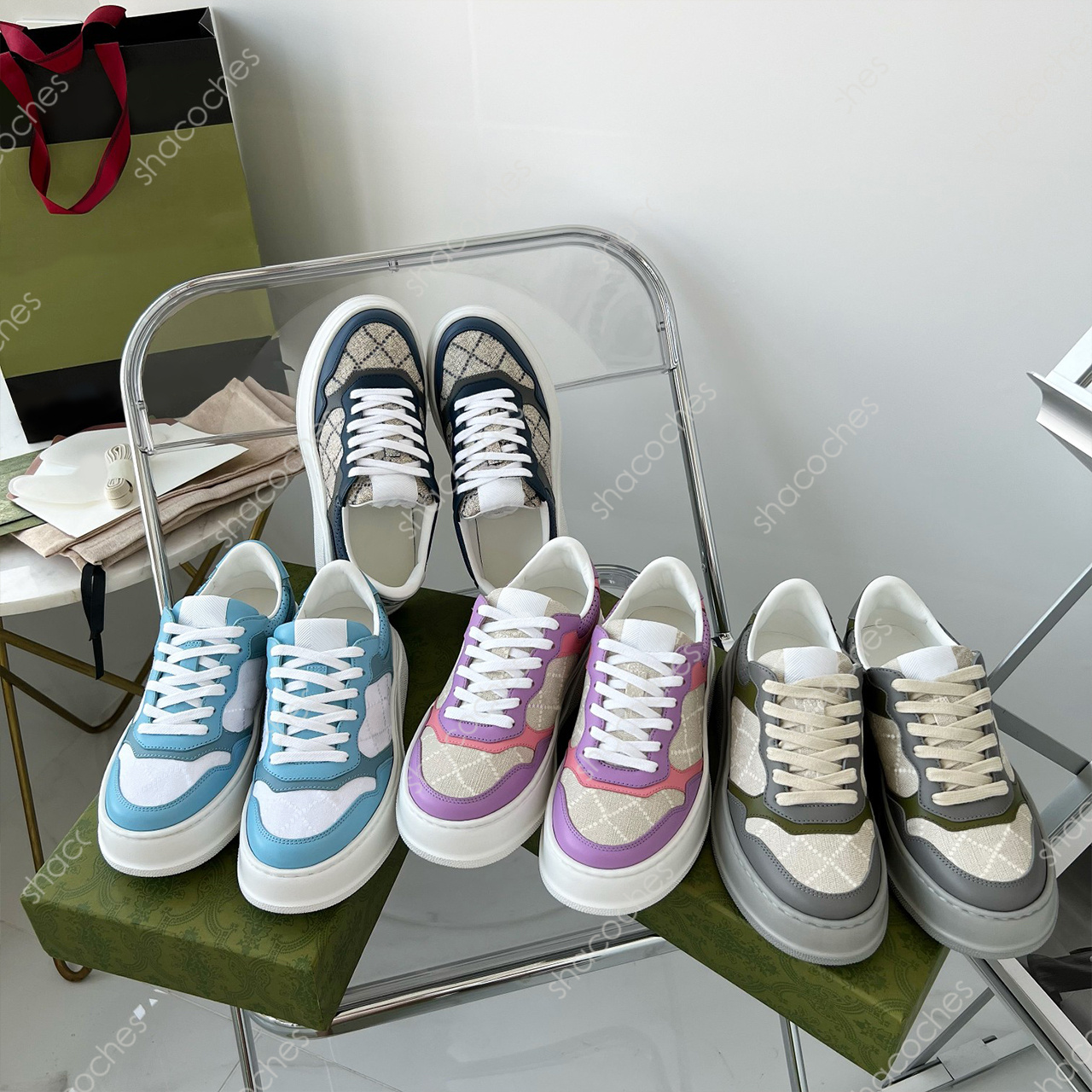 2022 Casual Shoes Double Sneakers Presbyopia Biscuit Shoes Men Embossing Leather Thick Soled Sneaker Luxury Tiger White Brown Sports Trainers for womens
2022 Casual Shoes Double Sneakers Presbyopia Biscuit Shoes Men Embossing Leather Thick Soled Sneaker Luxury Tiger White Brown Sports Trainers for womens