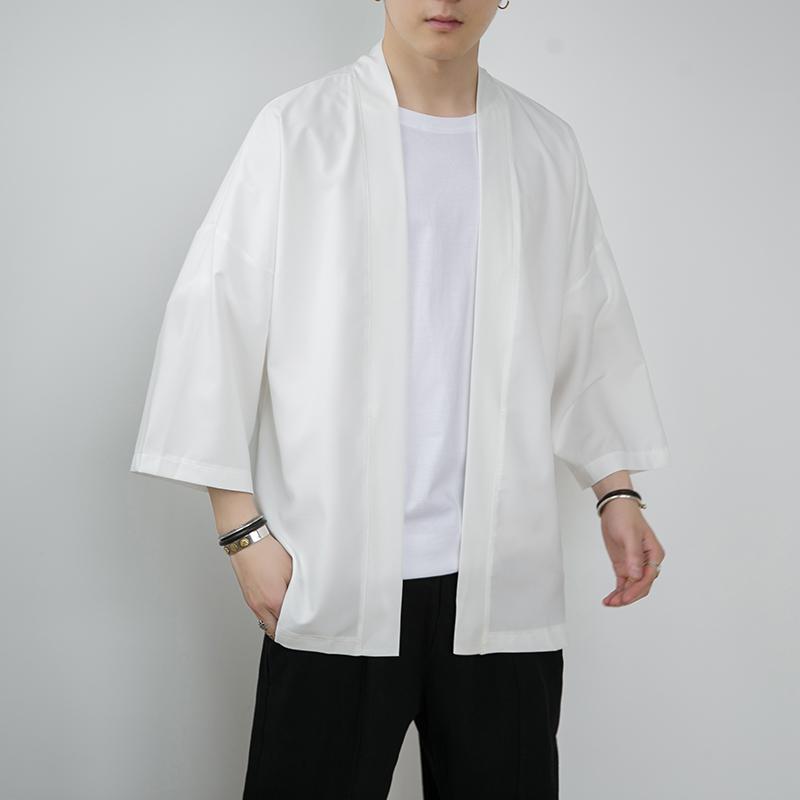 Men's Casual Shirts Kimono Men Spring Autumn Short Sleeve Button Up Blouse Cardigan Outerwear Korean Fashion Black Shirt Mens Top ClothingMe, Coffee
Men's Casual Shirts Kimono Men Spring Autumn Short Sleeve Button Up Blouse Cardigan Outerwear Korean Fashion Black Shirt Mens Top ClothingMe, Coffee