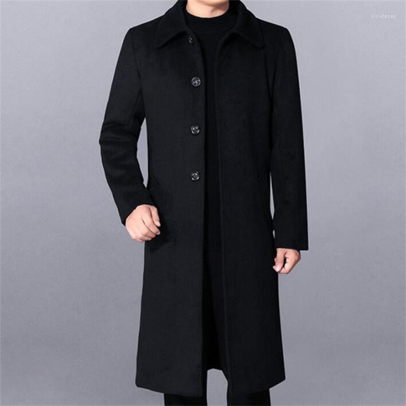 Men's Wool & Blends Thicken Woolen Coat Slim Mid-length Over-the-knee Windbreaker Autumn Winter Warm Business Casual Plus Velvet Clothes Bla, Black
Men's Wool & Blends Thicken Woolen Coat Slim Mid-length Over-the-knee Windbreaker Autumn Winter Warm Business Casual Plus Velvet Clothes Bla, Black