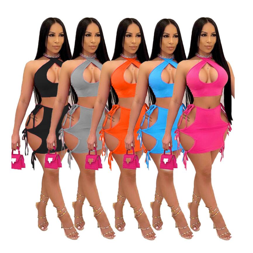 Sexy Skirt Sets Bandage Summer Clothes for Woman Hollow Out Mini Dress Suits Crop Tops Bodycon Skirts Pink Rave Outfits DHL 7254, Gray
Sexy Skirt Sets Bandage Summer Clothes for Woman Hollow Out Mini Dress Suits Crop Tops Bodycon Skirts Pink Rave Outfits DHL 7254, Gray