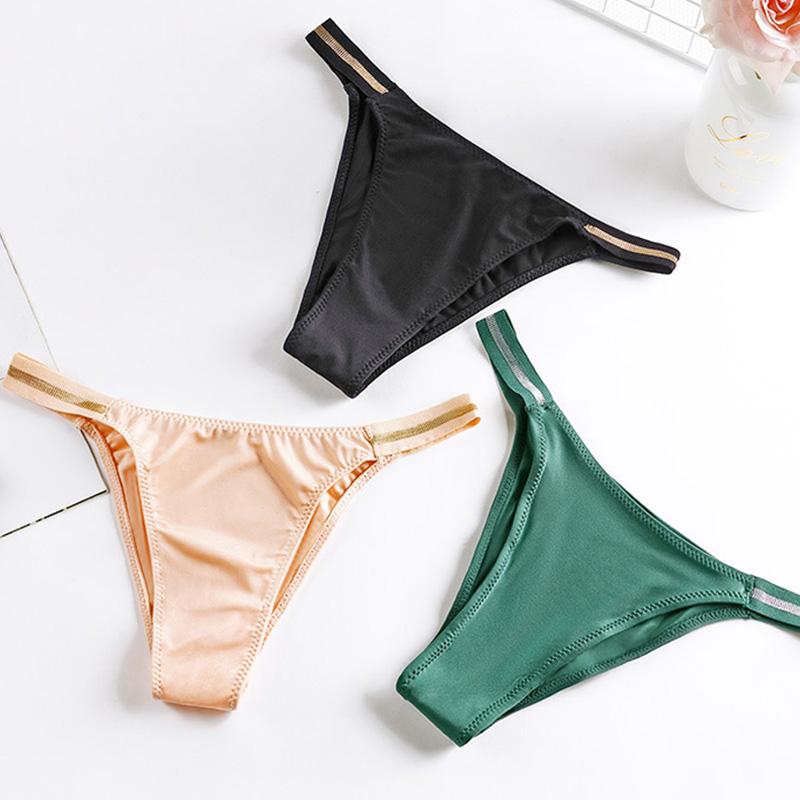 Women' Panties Fashion Women Ice Silk Sexy Low-Rise Briefs Underwear Ladies Summer Bikini Underpants Soft Cotton Crotch Thong Lingerie, Black
Women' Panties Fashion Women Ice Silk Sexy Low-Rise Briefs Underwear Ladies Summer Bikini Underpants Soft Cotton Crotch Thong Lingerie, Black