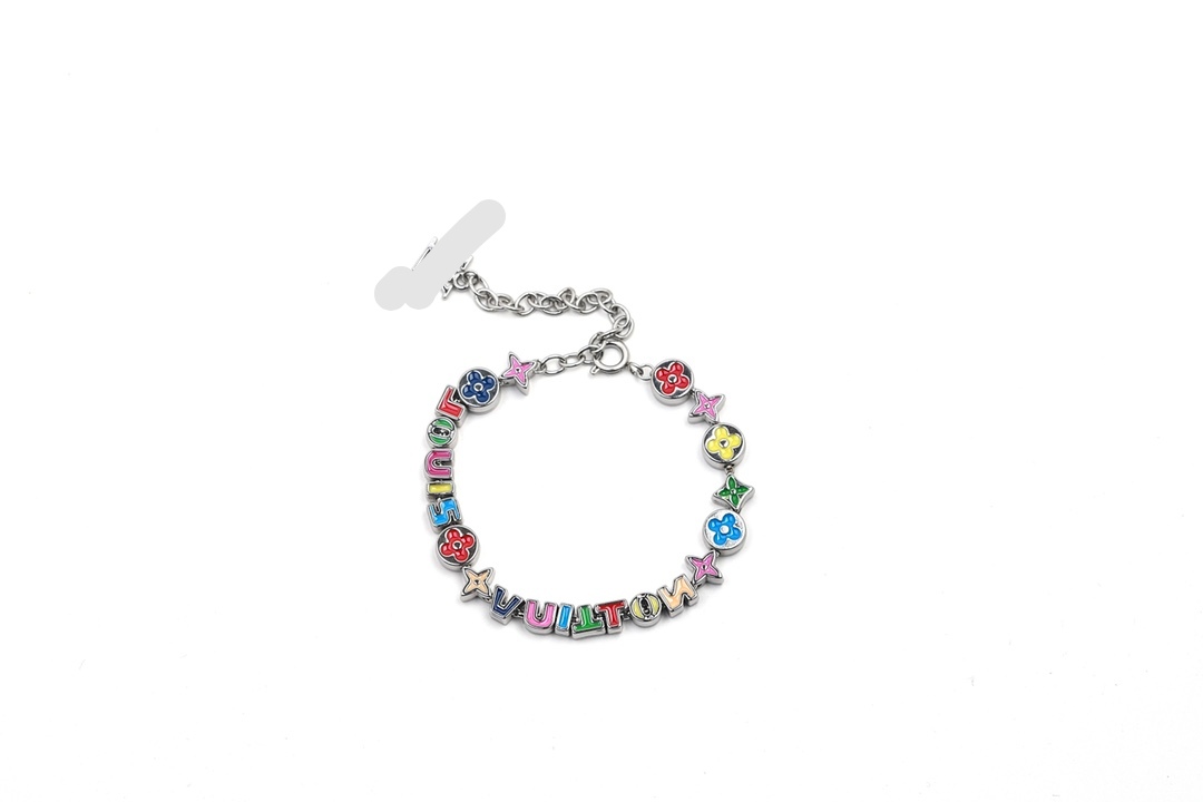 Monogram colored flowers and colored letter party chain bracelet for men link
Monogram colored flowers and colored letter party chain bracelet for men link