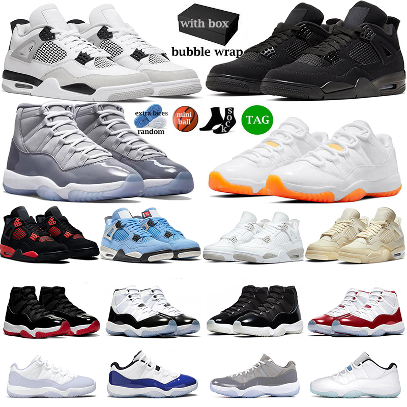 With box Basketball Shoes retro 4 Military Black men Red Thunder Sail Black Cat Pure Money 11s cool grey Bred concord 45 low 11 Bright Citrus sports sneakers
With box Basketball Shoes retro 4 Military Black men Red Thunder Sail Black Cat Pure Money 11s cool grey Bred concord 45 low 11 Bright Citrus sports sneakers
