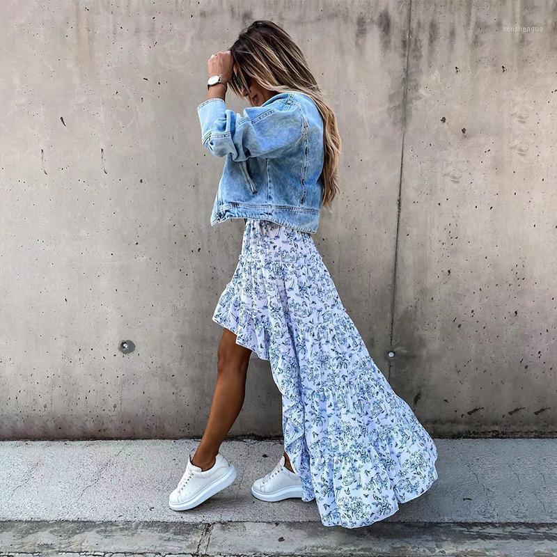 Skirts 2022 Bohemain Floral Printed Irregular Skirt Women Elastic Waist Asymmetrical Vacation Elegant, Pink
Skirts 2022 Bohemain Floral Printed Irregular Skirt Women Elastic Waist Asymmetrical Vacation Elegant, Pink