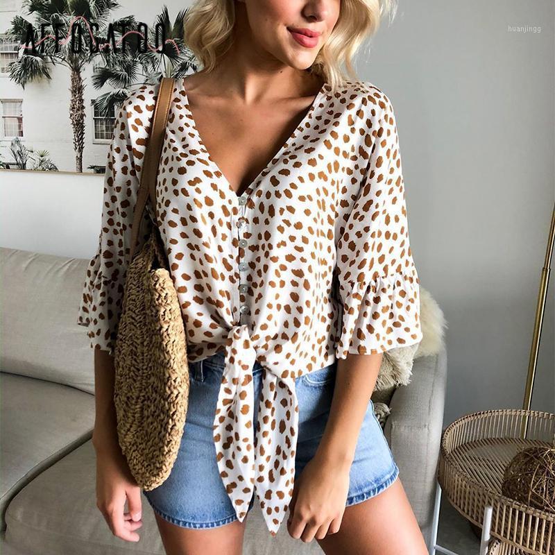 Women' Blouses & Shirts Affogatoo Casual Holiday V-neck Leopard Button Women Blouse Shirt Half Sleeve Elegant Streetwear Female Summer Tops, Yellow
Women' Blouses & Shirts Affogatoo Casual Holiday V-neck Leopard Button Women Blouse Shirt Half Sleeve Elegant Streetwear Female Summer Tops, Yellow