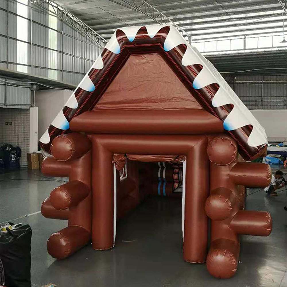 Brown Inflatable Winter House Cabin Tent With White Roof Outdoor Ski Lodge PVC Irish Pub Caravan Bar For Party Event Advertising
Brown Inflatable Winter House Cabin Tent With White Roof Outdoor Ski Lodge PVC Irish Pub Caravan Bar For Party Event Advertising