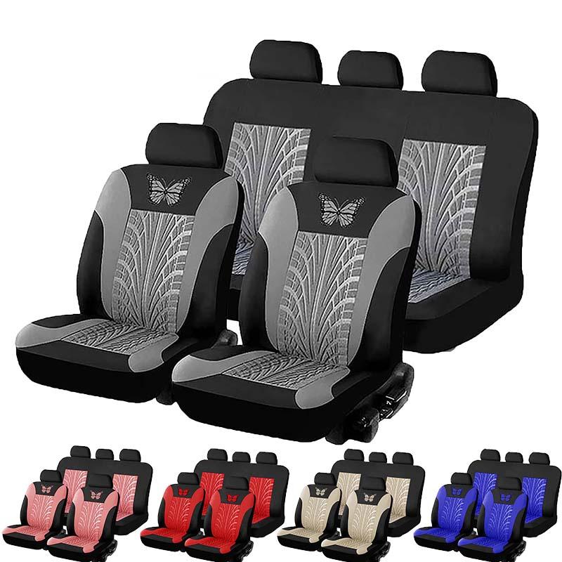 Car Seat Covers Set Universal Fit Most Cars With Butterfly Pattern Tire Track Detail Styling Protector For The
Car Seat Covers Set Universal Fit Most Cars With Butterfly Pattern Tire Track Detail Styling Protector For The