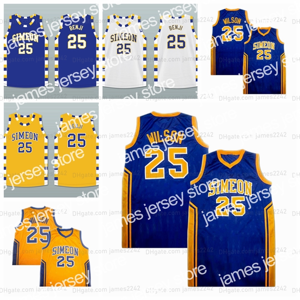 New Custom Ben 'Benji' Wilson 25 Simeon High School Basketball Jersey Stitched White Yellow Blue Any Name Number Size XXS-6XL Top Quality, As shown
New Custom Ben 'Benji' Wilson 25 Simeon High School Basketball Jersey Stitched White Yellow Blue Any Name Number Size XXS-6XL Top Quality, As shown