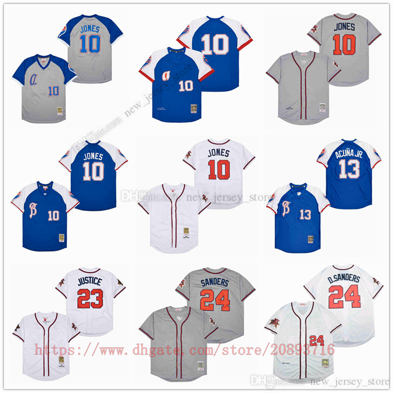 Movie College MitchellNess Baseball Wears Jerseys Stitched 10 ChipperJones 24 DeionSanders 23 DavidJustice All Stitched Away Breathable Sport Sale High Quality, As picture (with team logo)
Movie College MitchellNess Baseball Wears Jerseys Stitched 10 ChipperJones 24 DeionSanders 23 DavidJustice All Stitched Away Breathable Sport Sale High Quality, As picture (with team logo)