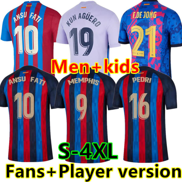 ANSU FATI Camisetas de football soccer jersey 21 22 23 MEMPHIS PEDRI Kun Aguero ADAMA FERRAN 2022 2023 barcelona GRIEZMANN F. DE JONG DEST Player shirt men kids kit, 21/22 home
ANSU FATI Camisetas de football soccer jersey 21 22 23 MEMPHIS PEDRI Kun Aguero ADAMA FERRAN 2022 2023 barcelona GRIEZMANN F. DE JONG DEST Player shirt men kids kit, 21/22 home
