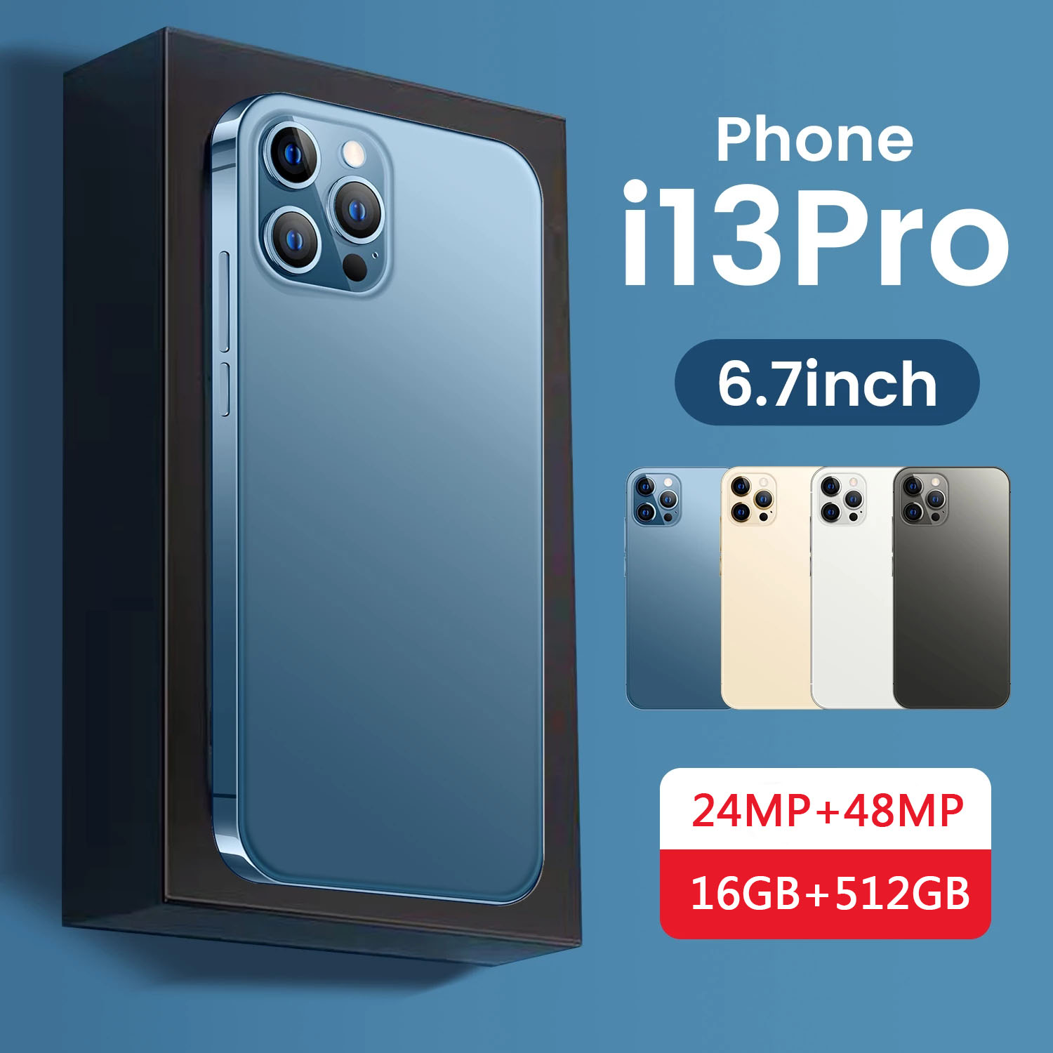 Global Version I13 Pro Max Celular 5G Unlock Dual Sim 16GB 512GB 6.8 Inch Smartphone 10 Core Android 11 Cellphone Celulares Wifi
Global Version I13 Pro Max Celular 5G Unlock Dual Sim 16GB 512GB 6.8 Inch Smartphone 10 Core Android 11 Cellphone Celulares Wifi
