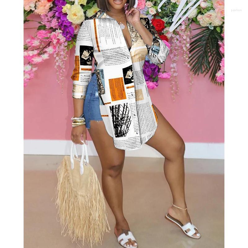 Women' Blouses & Shirts Women Long Sleeve Casual Street Wear Side High Slit Loose Turndown Collar Fashion Elegant Female Spring AutumnWomen, 03
Women' Blouses & Shirts Women Long Sleeve Casual Street Wear Side High Slit Loose Turndown Collar Fashion Elegant Female Spring AutumnWomen, 03