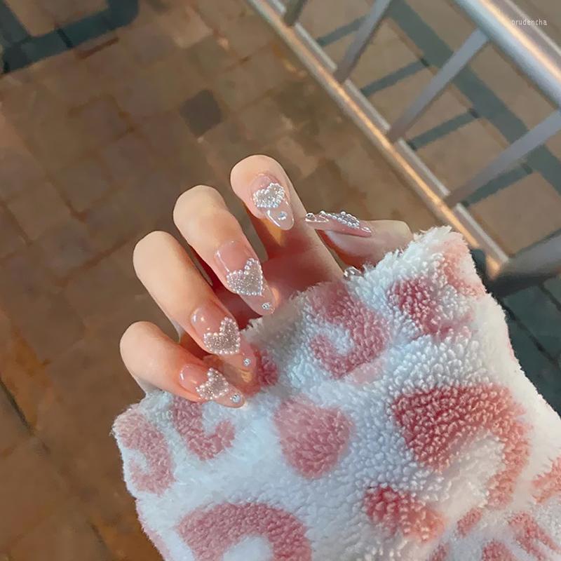 False Nails High Quality 24pcs Peach Heart Pearl Wear Long Paragraph Fashion Manicure Patch Save Time Wearable Nail Prud22, White
False Nails High Quality 24pcs Peach Heart Pearl Wear Long Paragraph Fashion Manicure Patch Save Time Wearable Nail Prud22, White