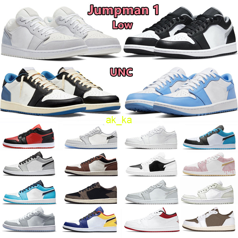 Jumpman 1 OG 1s Low Mens Basketball Shoes UNC Wolf grey Light Chocolate White Black Bred patent Panda Royal Multi Chicago Midnight Washed, Color#49
Jumpman 1 OG 1s Low Mens Basketball Shoes UNC Wolf grey Light Chocolate White Black Bred patent Panda Royal Multi Chicago Midnight Washed, Color#49