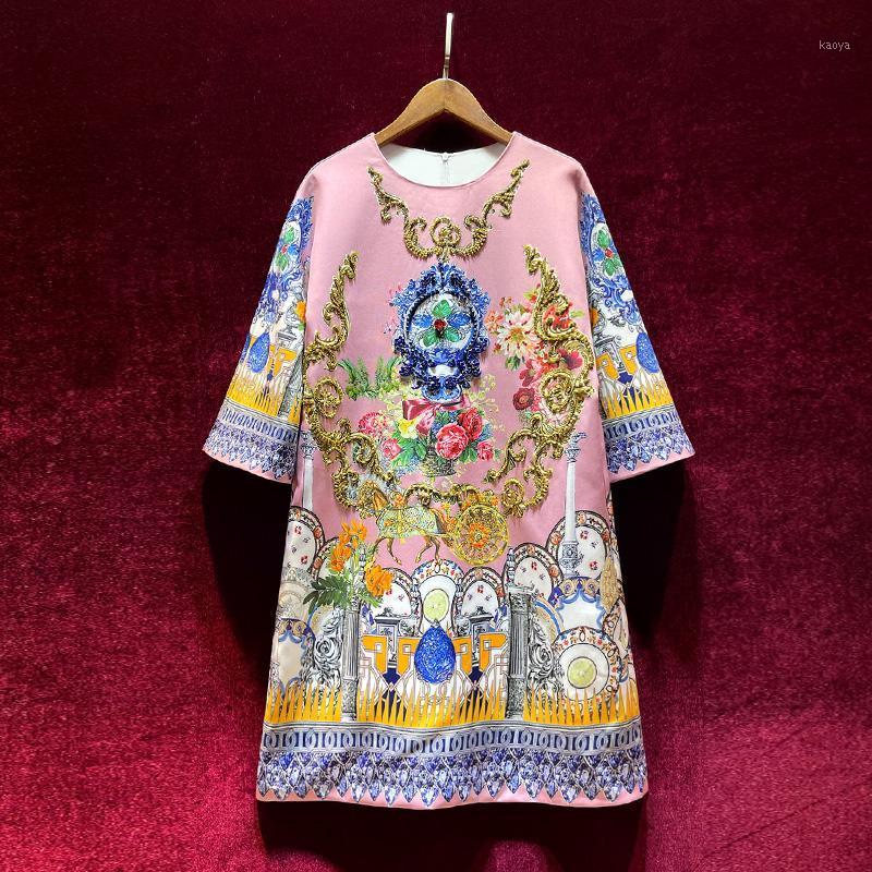 Plus Size XL 2022 Summer Women Clothes O Neck Vintage Printed Loose Dress Fashion Zipper Beading A Line Dresses Casual, As pic
Plus Size XL 2022 Summer Women Clothes O Neck Vintage Printed Loose Dress Fashion Zipper Beading A Line Dresses Casual, As pic