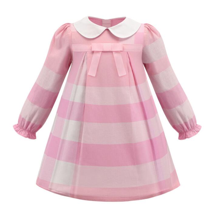 Baby Girls Plaid Long Sleeve Dresses Spring Autumn Kids Princess Bowknot Dress Girl Skirts Cotton Children Skirt, Pink
Baby Girls Plaid Long Sleeve Dresses Spring Autumn Kids Princess Bowknot Dress Girl Skirts Cotton Children Skirt, Pink