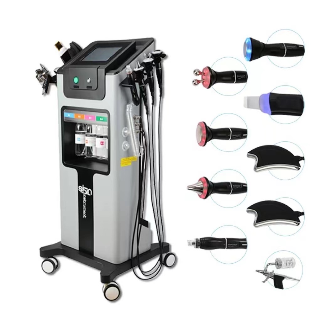 Multifunctional 8 in 1 RF Hydra Dermabrasion Oxygen Water Peeling Face Lifting Beauty Machine
Multifunctional 8 in 1 RF Hydra Dermabrasion Oxygen Water Peeling Face Lifting Beauty Machine