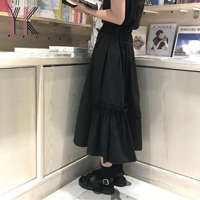 Gothic Elastic High Waist Black Pleated Midi Skirts Summer Harajuku Korean Fashion Cargo Long 2022 Wild Punk Women Saia
Gothic Elastic High Waist Black Pleated Midi Skirts Summer Harajuku Korean Fashion Cargo Long 2022 Wild Punk Women Saia
