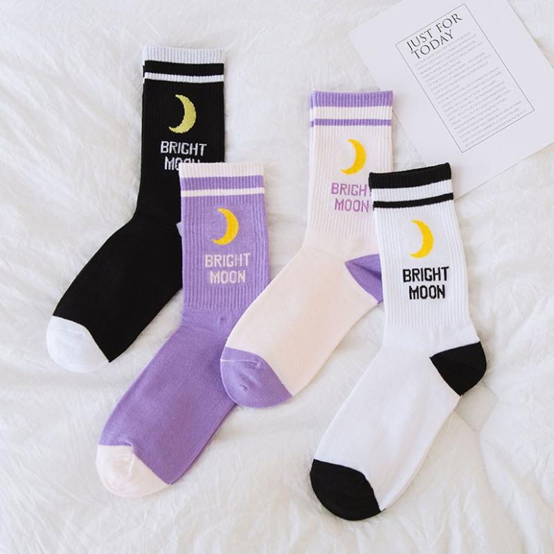 Socks & Hosiery Novelty Cute Moon Two Bar Stripes Pattern Female Girl Combed Cotton Harajuku Funny Art Black White Old School KoreaSocks
Socks & Hosiery Novelty Cute Moon Two Bar Stripes Pattern Female Girl Combed Cotton Harajuku Funny Art Black White Old School KoreaSocks