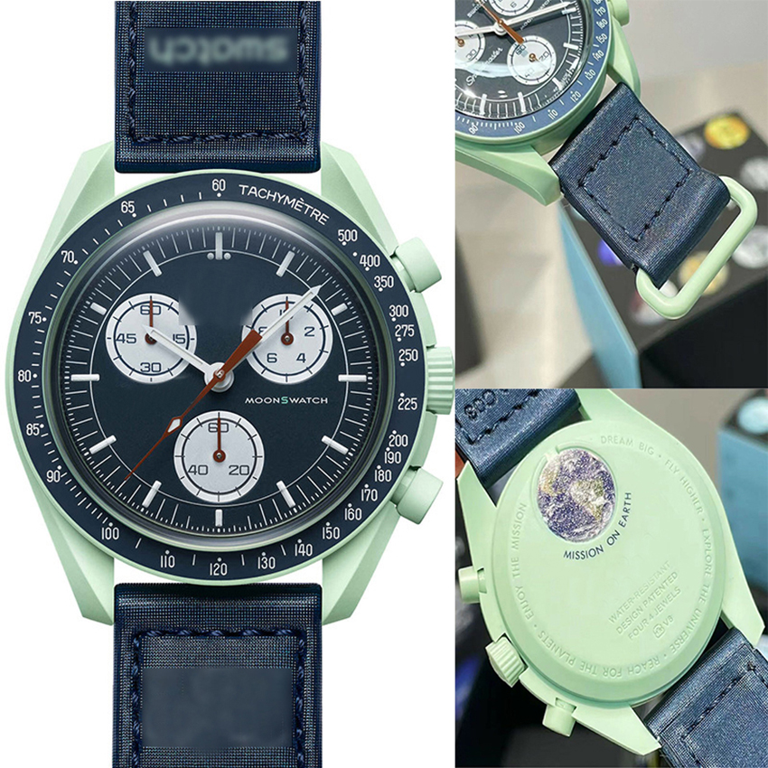 Bioceramic Moonswatch Quarz Chronograph Mens Watch Mission To Mercury 42mm Real Black Nylon Luxury Watch James montre de luxe Limited Edition master wristwatches, 5 moon
Bioceramic Moonswatch Quarz Chronograph Mens Watch Mission To Mercury 42mm Real Black Nylon Luxury Watch James montre de luxe Limited Edition master wristwatches, 5 moon