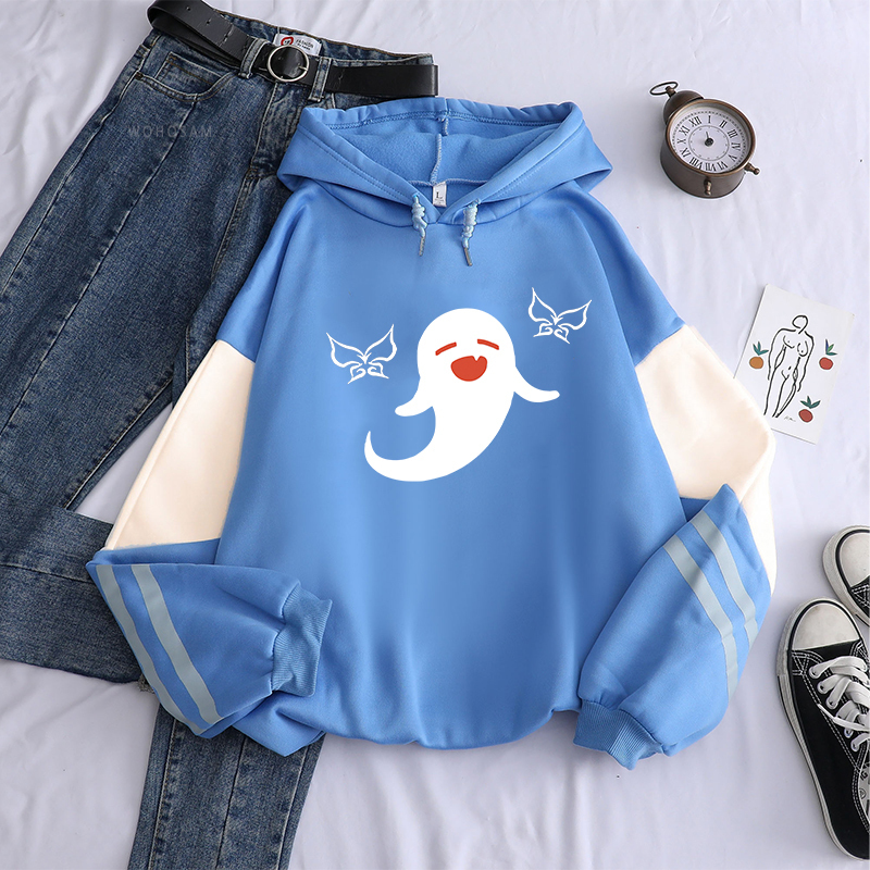 Harajuku Open World Adventure Game Genshin Impact Hu Tao Kawaii Cartoon Women Hoodies Aesthetic Streetwear Men Winter Sweatshirt 220817