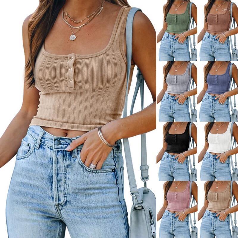 Women' Tanks & Camis Ruched Sleeveless Tank Tops Tees Women Solid Casual Fashion Button Crop Top Ladies Croptop Summer Sexy Corset FitnessW, Khaki
Women' Tanks & Camis Ruched Sleeveless Tank Tops Tees Women Solid Casual Fashion Button Crop Top Ladies Croptop Summer Sexy Corset FitnessW, Khaki