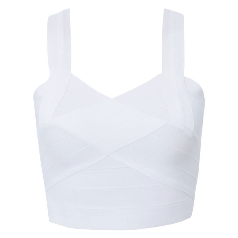 BEAUKEY Fashion Sexy Short Bandage Crop Tops Vest Color White Black Red Plus Size Y200326
BEAUKEY Fashion Sexy Short Bandage Crop Tops Vest Color White Black Red Plus Size Y200326
