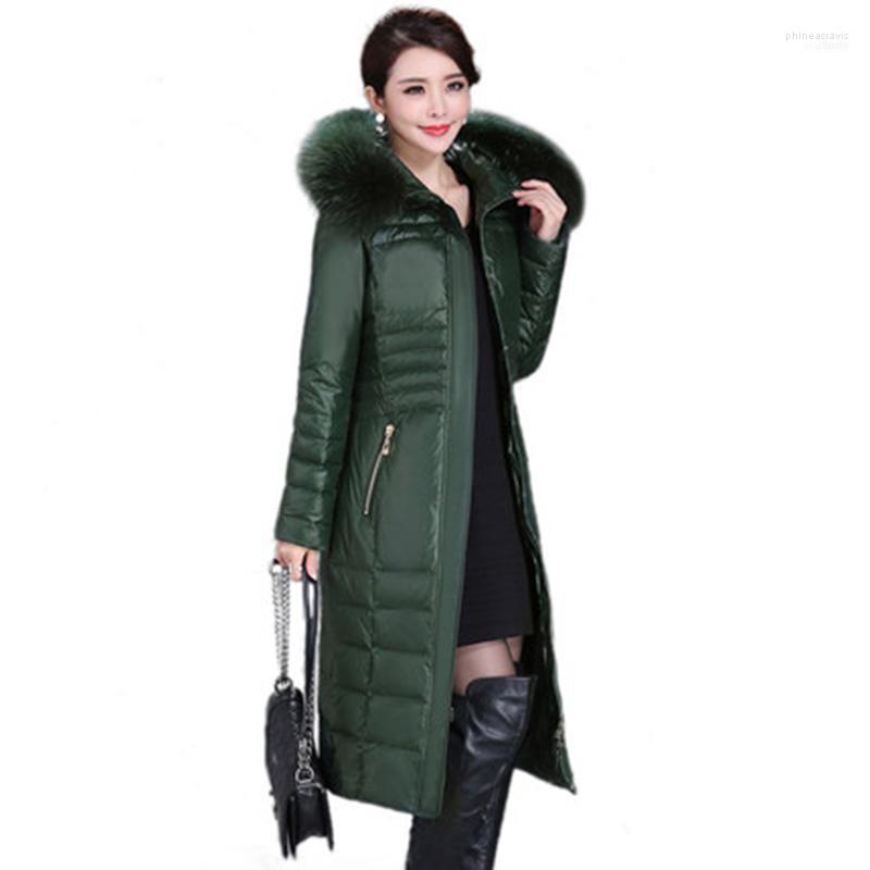 Women's Down & Parkas Winter Jacket Ladies Fur Collar Cotton Coat Female Thick White Duck Large Size 5XL Long Casaco1 Phin22, Black
Women's Down & Parkas Winter Jacket Ladies Fur Collar Cotton Coat Female Thick White Duck Large Size 5XL Long Casaco1 Phin22, Black