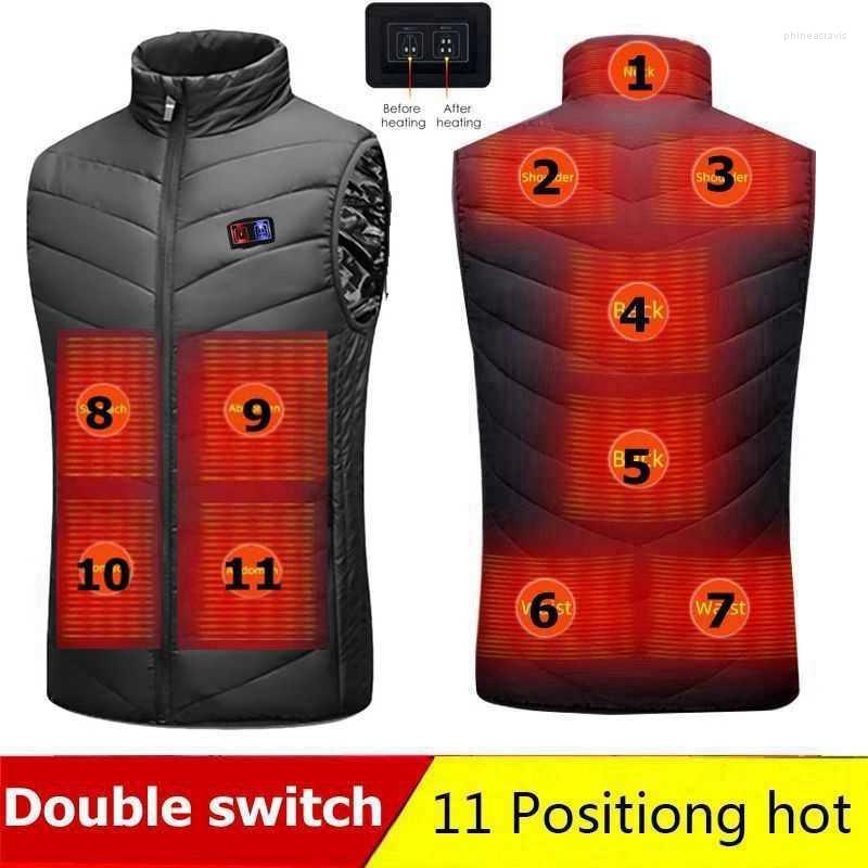Men's Vests Men Outdoor USB Infrared Heating Vest Jacket Winter Electric Heated Waistcoat For Sports Hiking Oversized 5XLMen's Phin22, 2 areas twill black
Men's Vests Men Outdoor USB Infrared Heating Vest Jacket Winter Electric Heated Waistcoat For Sports Hiking Oversized 5XLMen's Phin22, 2 areas twill black