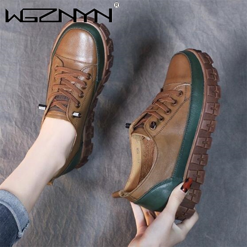 Retro Patchwork Leather Single Shoe for Women Platform Shoes Spring Autumn British Style Casual Shoes with Low Tops Sneaker 220816
Retro Patchwork Leather Single Shoe for Women Platform Shoes Spring Autumn British Style Casual Shoes with Low Tops Sneaker 220816