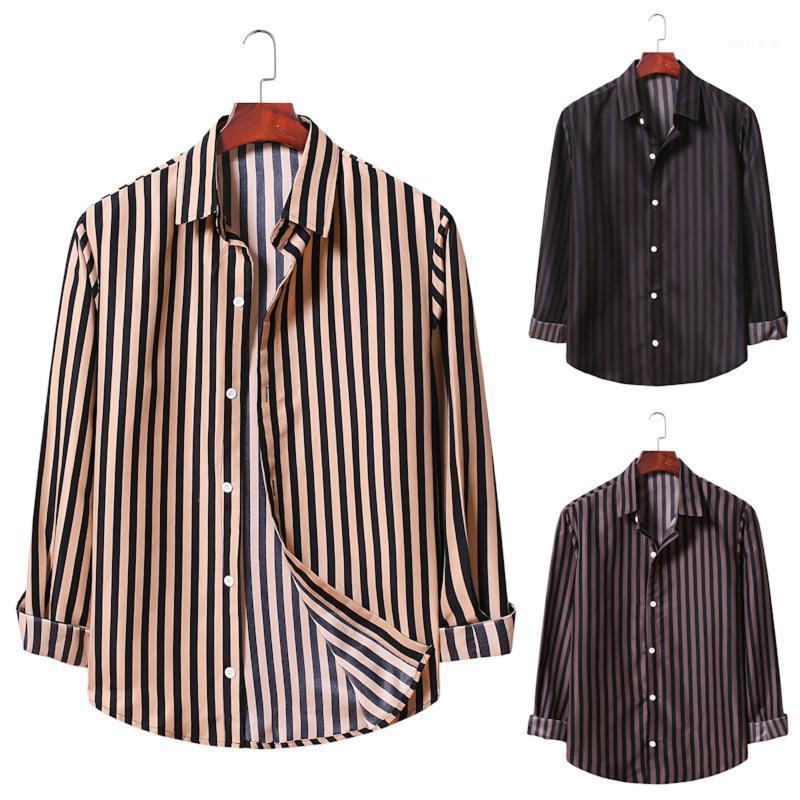 Men' Casual Shirts Feitong Vintage Mens Long Sleeve Shirt Streetwear Striped Slim Male Top Turn-down Callor For Men Camisas, Brown
Men' Casual Shirts Feitong Vintage Mens Long Sleeve Shirt Streetwear Striped Slim Male Top Turn-down Callor For Men Camisas, Brown